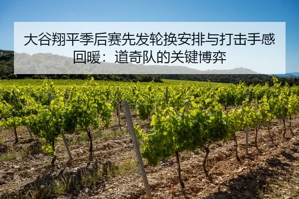 大谷翔平季后赛先发轮换安排与打击手感回暖：道奇队的关键博弈